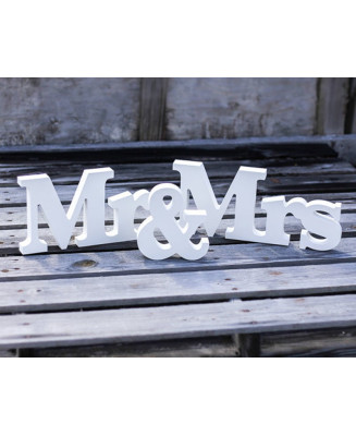 Buchstaben Mr und Mrs